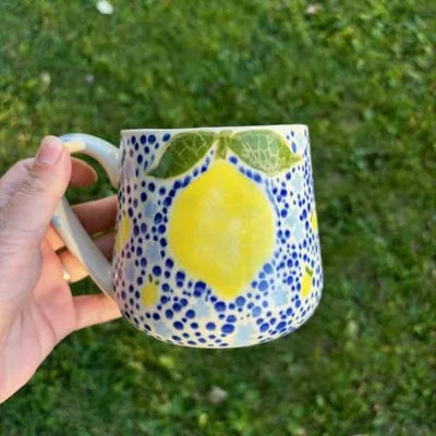 Three Mad Potters Pottery Mug Painting Class